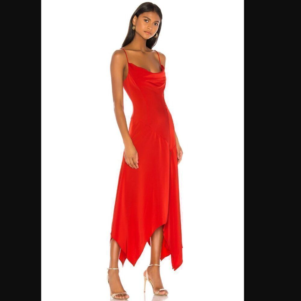 *small scrape* NWOT Revolve x NBD Teodora Gown in Red | Size S - Picture 2 of 13
